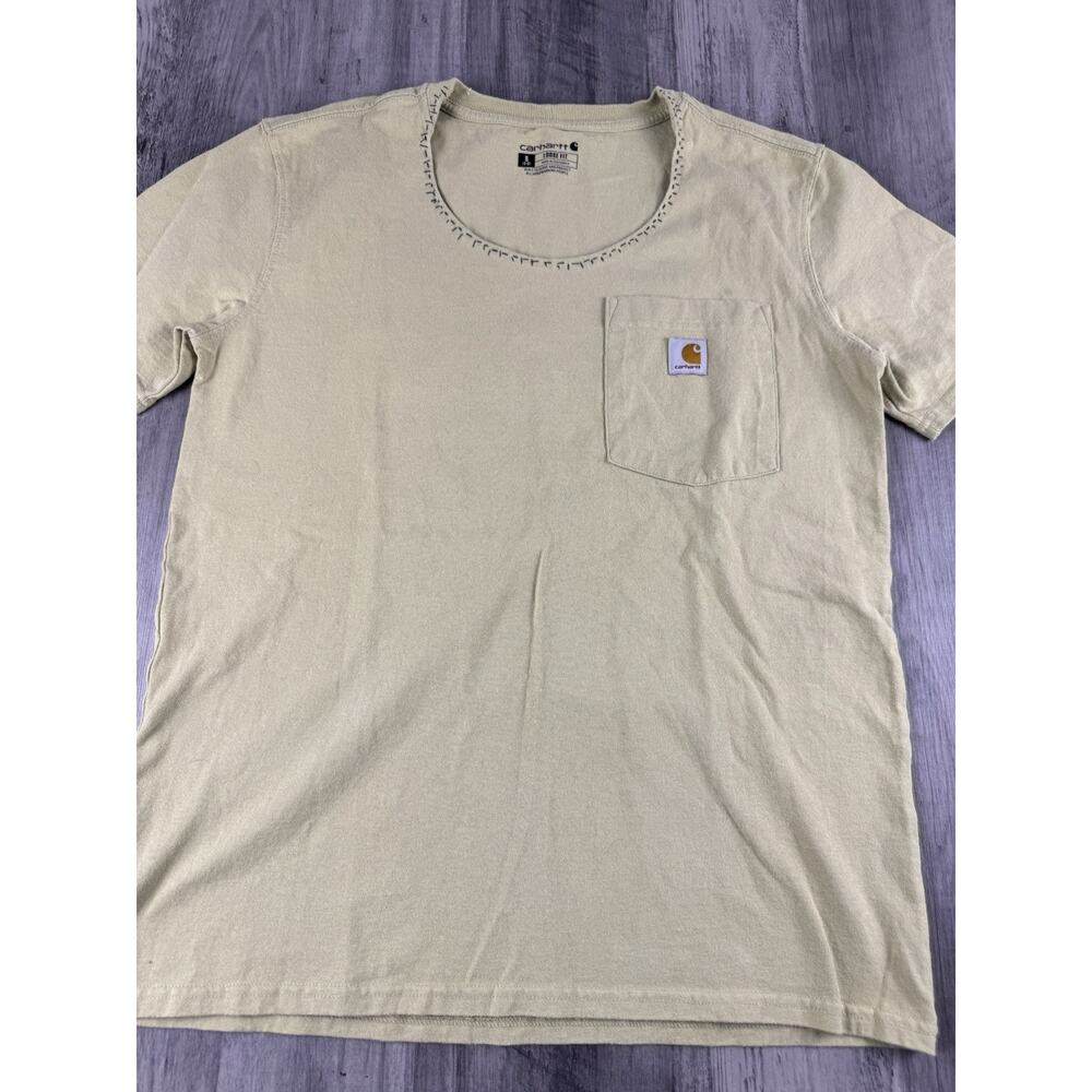 Carhartt Women’s Sage T-shirt With Pocket Size Loose Fit Small